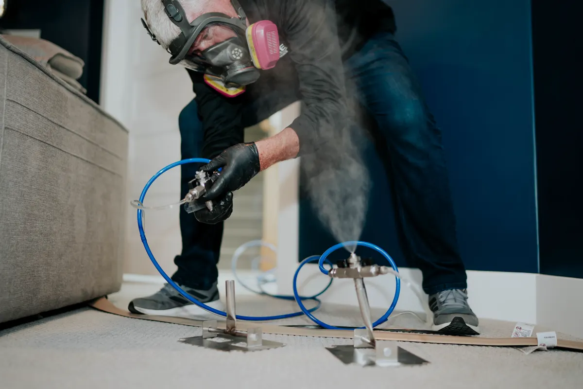 VaPURE&trade; treatment equipment running during an odor job